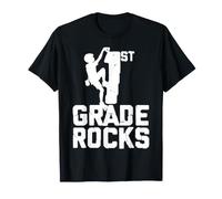 1st Grade Boys Rock Climbing First Day of School T-Shirt