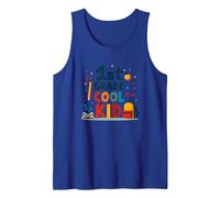 1st Grade Cool Kid School Celebration for Young Learners Tank Top, Men, Royal Blue, M