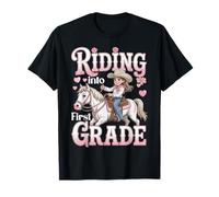1st Grade Cowgirl Horse Pony First Day School Girls First T-Shirt