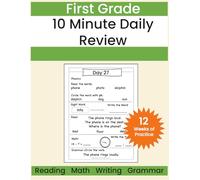 1st Grade Daily Morning Work-10 Minute Review (10 Minutes A Day Workbooks)
