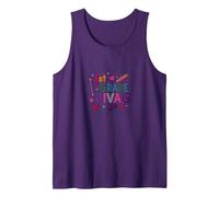 1st Grade Diva: Sassy School Starter Celebration Tank Top, Men, Purple, XXL