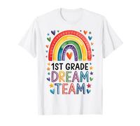 1st Grade Dream Team Rainbow Design T-Shirt