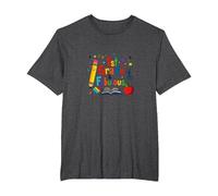 1st Grade & Fabulous: Cheerful School Beginnings T-Shirt, Men's Big and Tall, Dark Heather Grey, 2X Tall