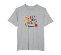 1st Grade & Fabulous: Cheerful School Beginnings T-Shirt, Men's Big and Tall, Heather Grey, 3X Tall