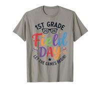 1st Grade Field Day 2026 Let The Games Begin Teachers Kids T-Shirt