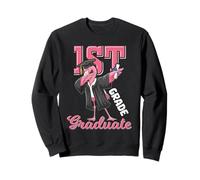 1st Grade graduate 2026 dabbing flamingo class 26 graduation Sweatshirt
