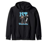 1st Grade graduation 2026 bigfoot Dab class 26 graduate Zip Hoodie
