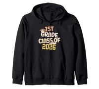 1st Grade Graduation Class 2026 School graduate Zip Hoodie