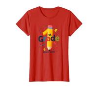 1st Grade Here I Come: Exciting School Adventure Awaits T-Shirt, Women, Red, M