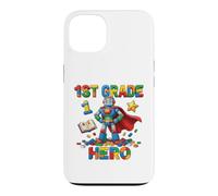 1st Grade Hero Robot Interlocking Bricks School Case for iPhone 13