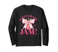 1st Grade is My Jam, Cute Strawberry Teacher Student Long Sleeve T-Shirt