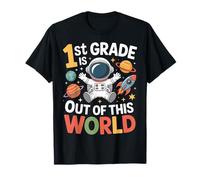 1st Grade is Out of This World Planet Rocket T-Shirt