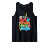 1st Grade Let The Adventure Begin First Day Elementary Tank Top