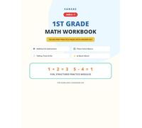 1st Grade Math Workbook: 150 No-Prep Practice Pages with Answer Key: Addition, Subtraction, Place Value, Telling Time & More | Ages 6-7 for Home and Classroom Use (Math Workbook Series)