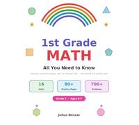 1st Grade Math: Workbook with Lessons, Practice Pages, Answer Key & Completion Certificate (Grade 1, Ages 5-7) (Grade-by-Grade Math Workbooks)
