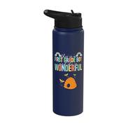 1st Grade Outfit Boys Bee - First Day of First Grade Stainless Steel Insulated Water Bottle
