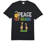 1st Grade Outfit Boys Giraffe - First Day of First Grade Comfort Colors Adult Heavyweight T-Shirt