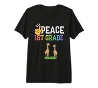 1st Grade Outfit Boys Giraffe - First Day of First Grade Premium T-Shirt