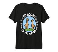 1st Grade Outfit Boys Giraffe - First Day of First Grade Premium T-Shirt