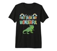 1st Grade Outfit Boys T Rex Trex - First Day of First Grade Premium T-Shirt