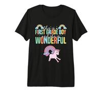 1st Grade Outfit Boys Unicorn - First Day of First Grade Premium T-Shirt