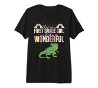 1st Grade Outfit Girls T Rex Trex - First Day of First Grade Premium T-Shirt