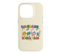 1st Grade Social Club Goose Teacher Student School Design Case for iPhone 14 Pro