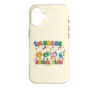 1st Grade Social Club Goose Teacher Student School Design Case for iPhone 16