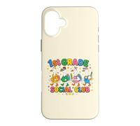 1st Grade Social Club Goose Teacher Student School Design Case for iPhone 16 Plus