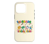 1st Grade Social Club Goose Teacher Student School Design Case for iPhone 16 Pro