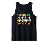 1st Grade Social Club Goose Teacher Student School Design Tank Top