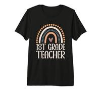 1st Grade Teacher Boho Rainbow Premium T-Shirt
