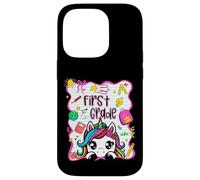 1st Grade Unicorn Back to School First Grade Team Girls Kids Case for iPhone 14 Pro