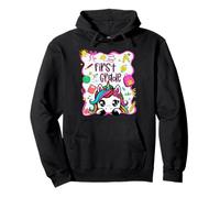 1st Grade Unicorn Back to School First Grade Team Girls Kids Pullover Hoodie