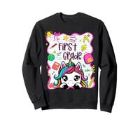 1st Grade Unicorn Back to School First Grade Team Girls Kids Sweatshirt