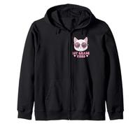 1st Grade Vibes Cute Kawaii Cat First Day Of School Girls Zip Hoodie