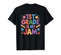 1st Grader Teacher and School Teaching, 1st Grade is My Jam T-Shirt