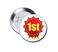 1st Place Rosette Ribbon Sports/Award Pin Badges x 10