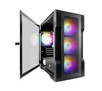 1st Player Trilobite T3 Tempared Glass Micro ATX PC Case - Black