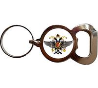 1st Queens Dragoon Guards Military Bottle Opener Metal Keyring and Velvet Gift Bag