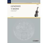 1st Sonatina GeWV 225 violin and piano (intermediate) Genzmer Schott Music Saddl