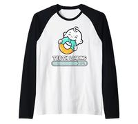 1st Teeth with Cute Baby's First Tooth Milestone Celebration Raglan Baseball Tee