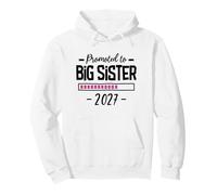 1st Time Big Sister Baby Reveal Promoted to Big Sister 2027 Pullover Hoodie