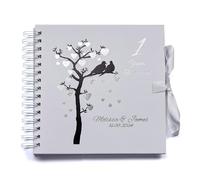 1st Wedding Anniversary Guest Book Photo Album with Hearts