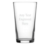 1stclassgifts [Custom] Personalised Engraved Half Pint Conical Glass 10oz (28 hristmas Birthday Gift Any Text Engraved.
