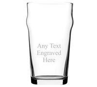 1stclassgifts [Custom] Personalised Nonic Pint Glass in Silk Lined Gift Box Christmas Birthday Gift Wedding Best Man Any Text Engraved.…