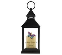 1stclassgifts In Loving Memory Of Butterfly Design Memorial Black Lantern Remembrance Keepsake Mum Dad Granny Papa Aunty (UV PRINTED) (Sister)