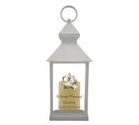 1stclassgifts In Loving Memory Of Doves Design Memorial White Lantern Remembrance Keepsake Mum Dad Granny Papa Aunty (UV PRINTED) (Granny)