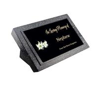 1stclassgifts Memorial Grave Marker Grave Plaque Remembrance With In Loving Memory of & Lily Flowers Design Mum Dad Grandad (UV PRINTED) (Nephew)