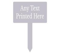 1stclassgifts Personalised Any Text Rectangle Garden Stake Spike Marker Tree Marker Garden Sign Selection Of Colours Available (UV PRINTED) (Lilac)
